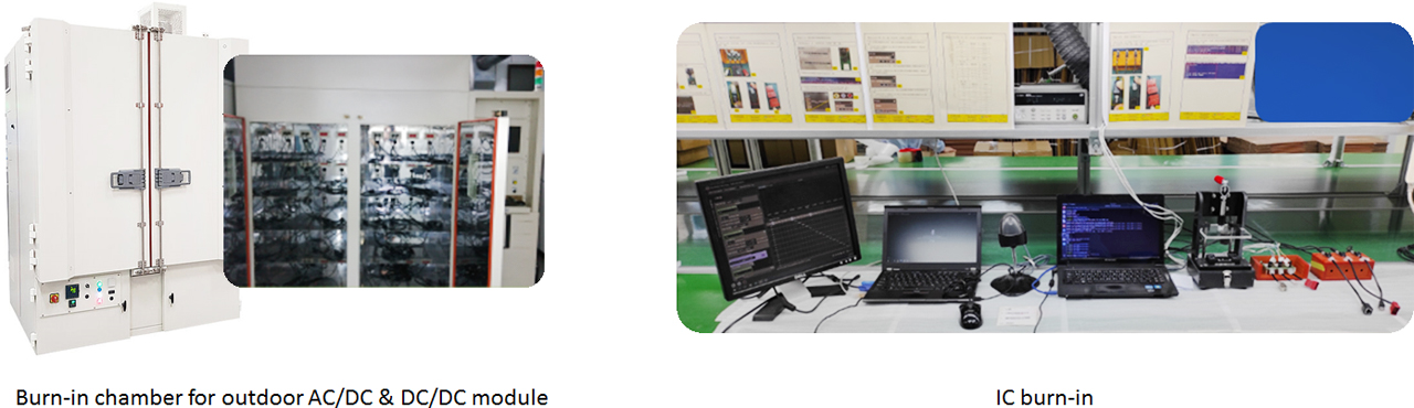 SMT Production: Burn-in chamber for outdoor AC/DC & DC/DC module - Grand-Tek